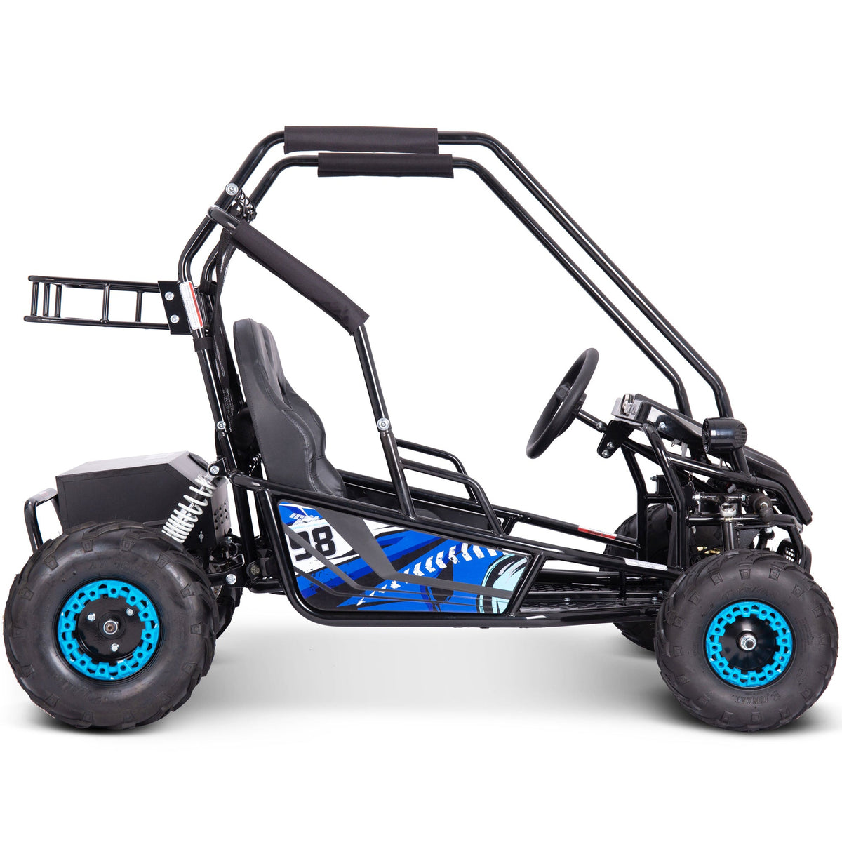 60V 2000W Electric 2-Seater Go Kart for Kids & Adults