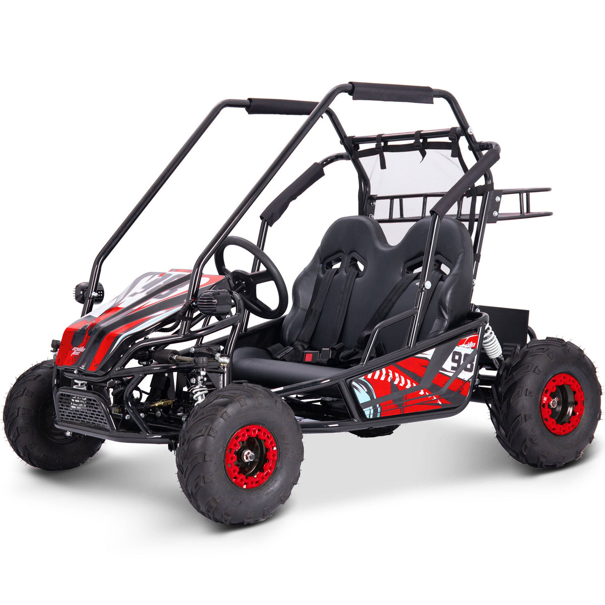 60V 2000W Electric 2-Seater Go Kart for Kids & Adults