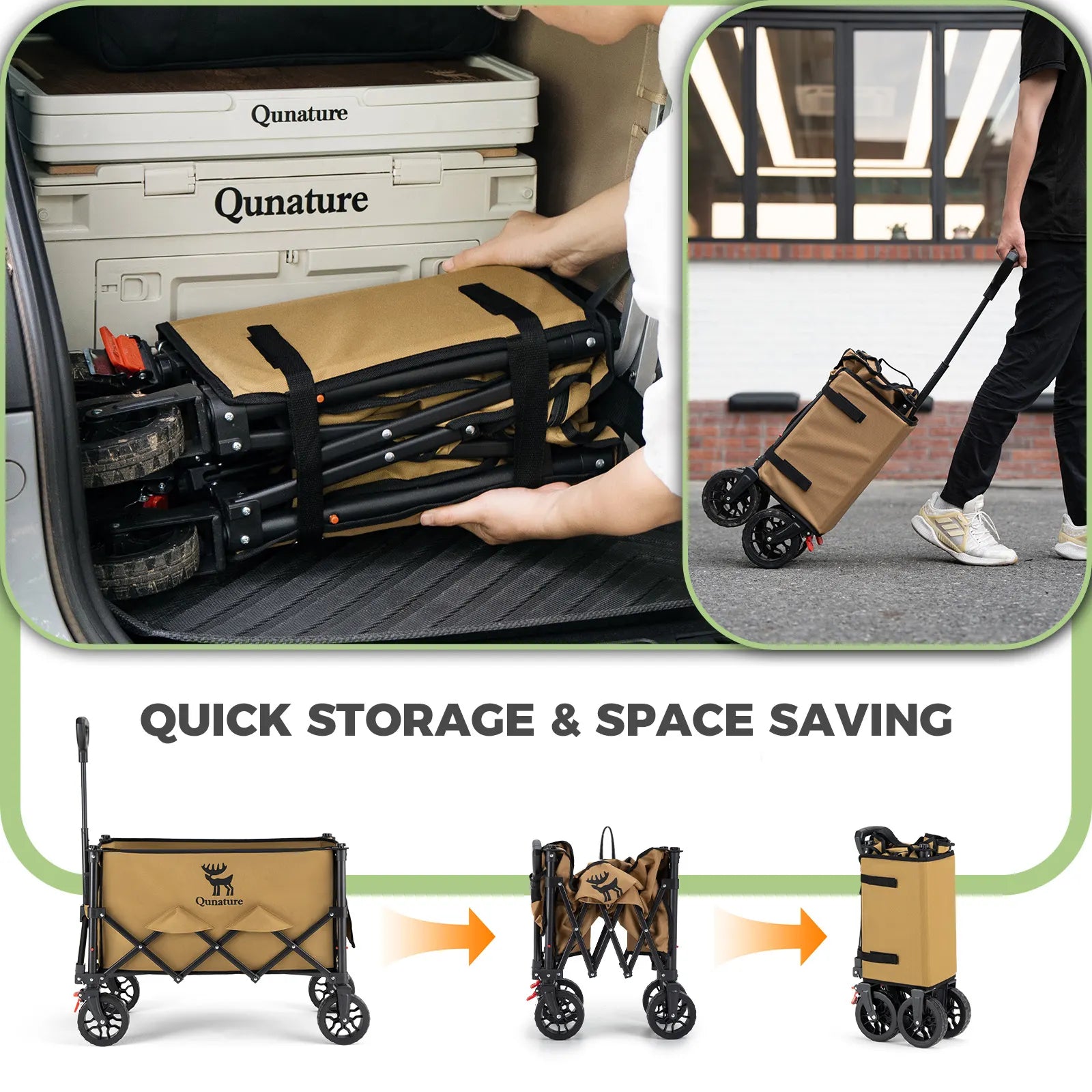 220lbs Foldable Utility Wagon